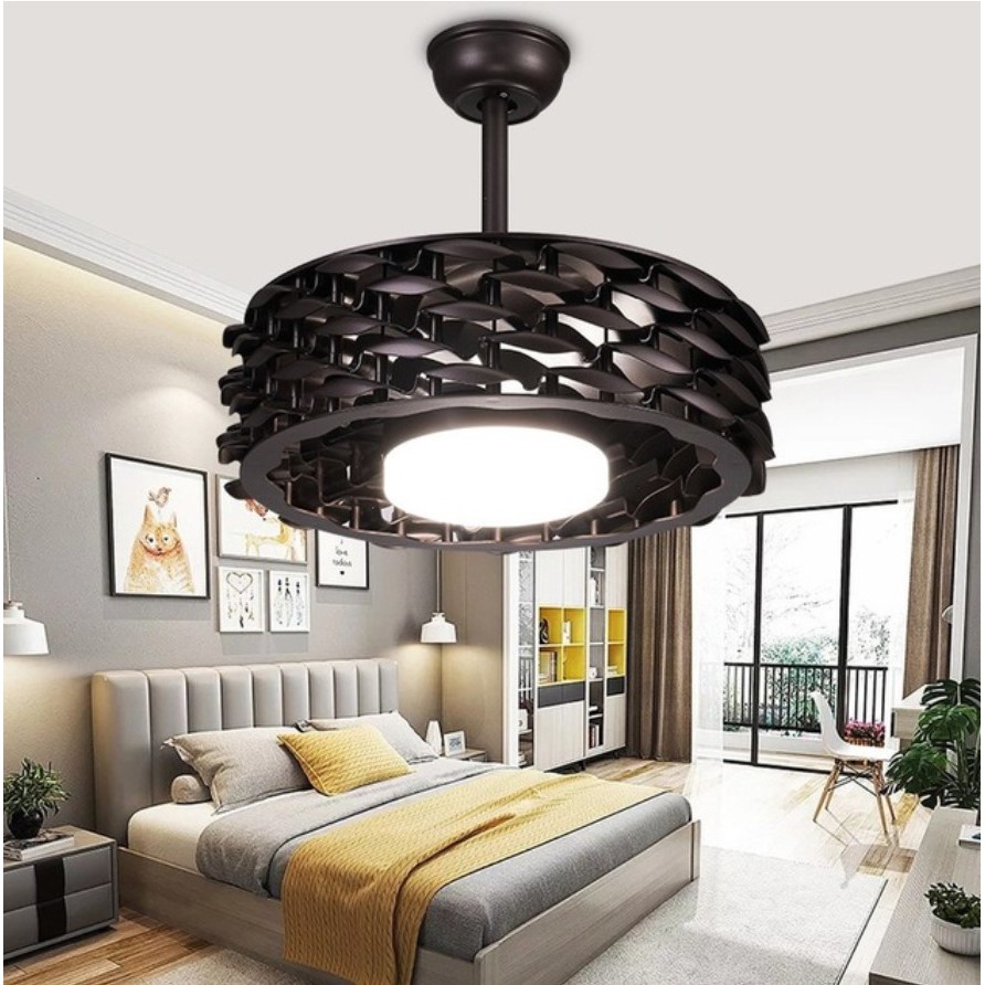 bladeless 22 inch Creative Ceiling fans with lights remote ...