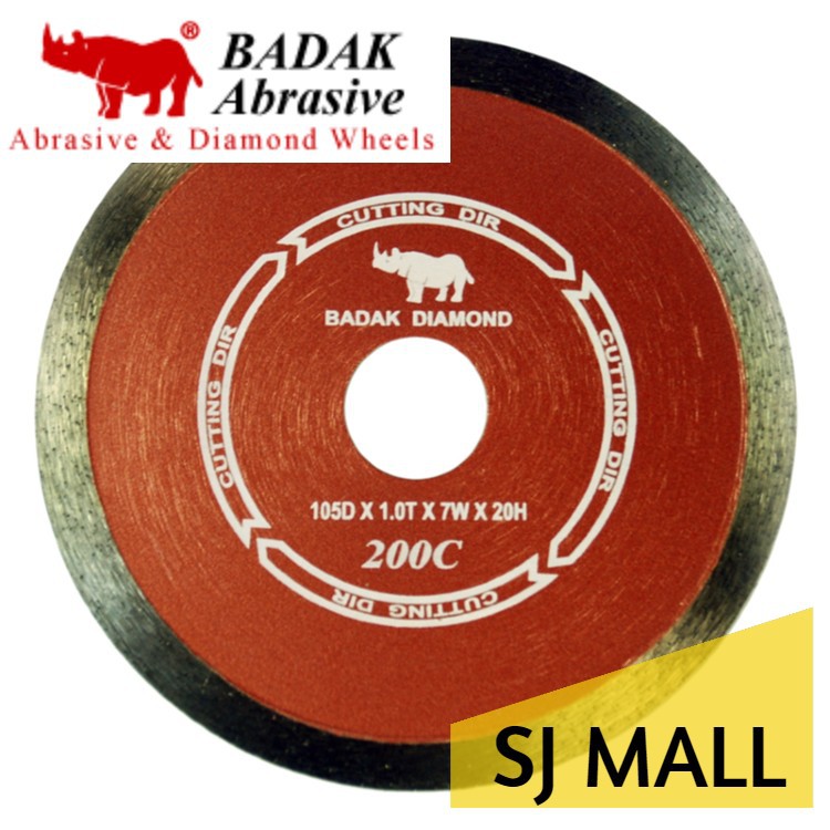 BADAK 200C (1.0mm Ultra Sharp) Diamond Cutting Wheel [SJ MALL] Shopee