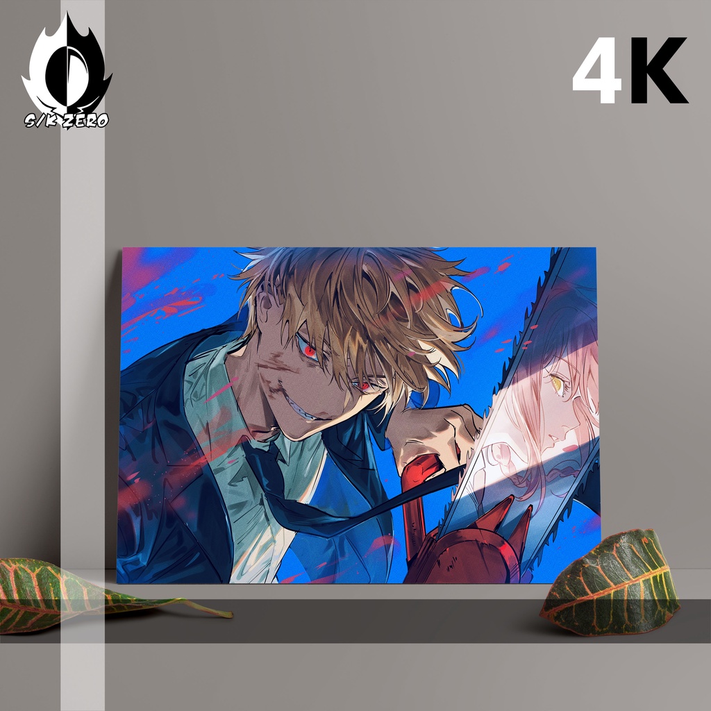 The Most Complete Anime A3 Poster size Chainsaw Man (4K) Shopee