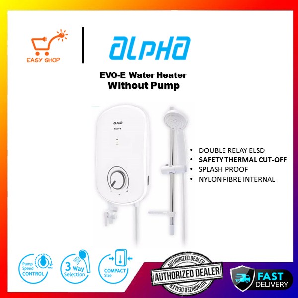 Alpha Evo E Instant Water Heater (No Pump)