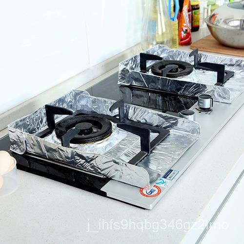 aluminum foilKitchen Gas Stove AntiOil Mat Stove Aluminum Foil Pad Gas