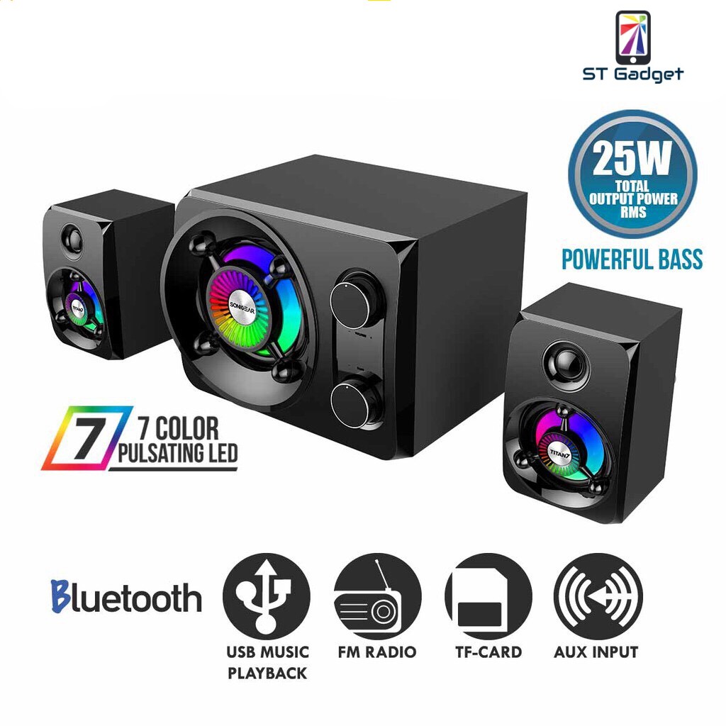 Sonicgear Titan 7 Pro Btmi Bluetooth 2 1 Multimedia Speaker Shopee Malaysia