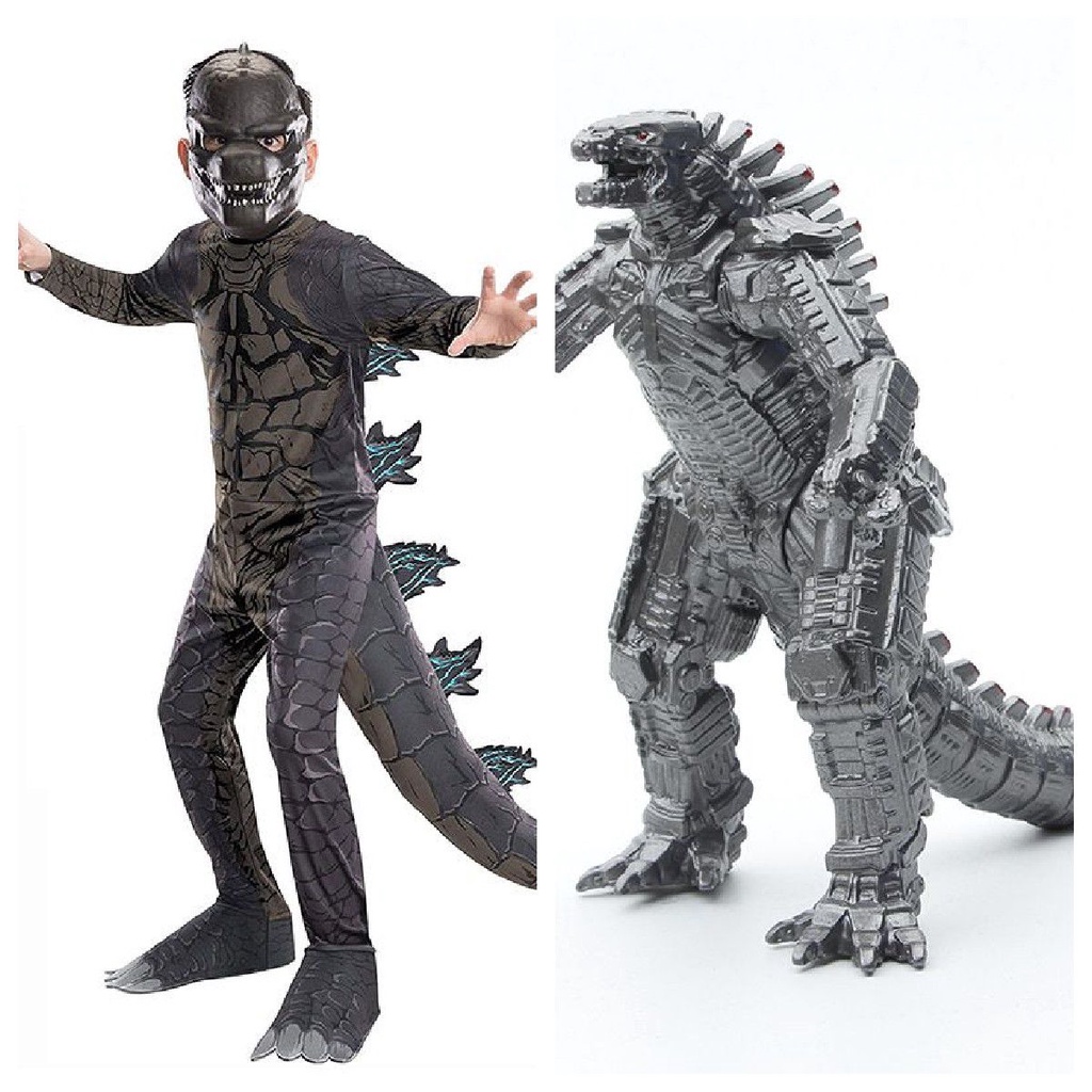Godzilla Vs King Kong Kids Halloween Costume Cosplay Dinosaur Onesie