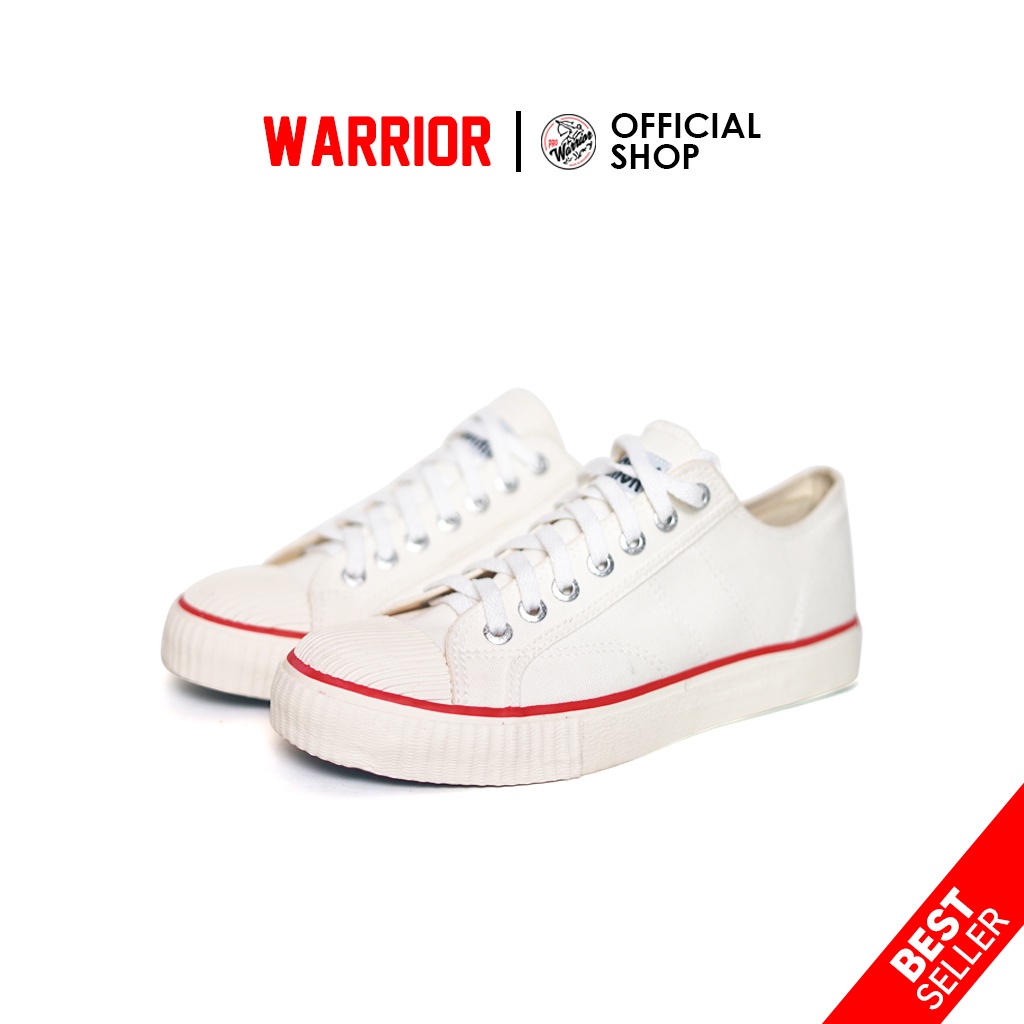 Classic Warrior Shoes LC - White Red | Shopee Malaysia