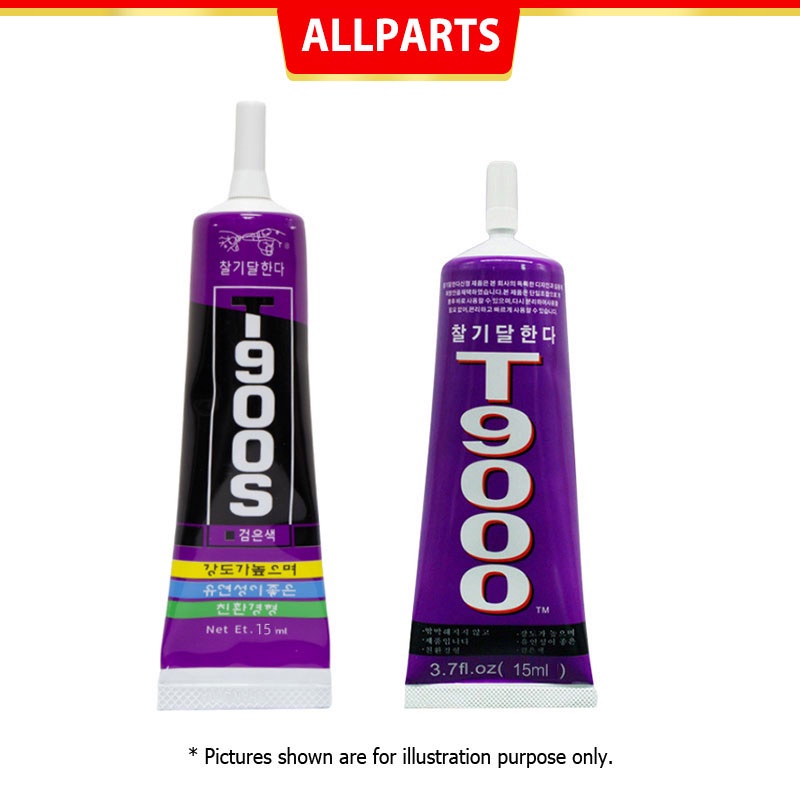 A1644 T9000S 15ML Black Low Corrosion Contact Adhesive Acrylic Friendly Phone Frame Case Repair Glue