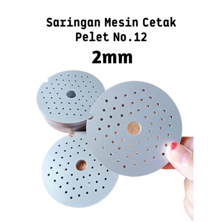 MESIN 2mm Hole Meat Grinder Strainer Pellet Making Machine No.12 PVC Material Feed Printing Machine Filter No.12