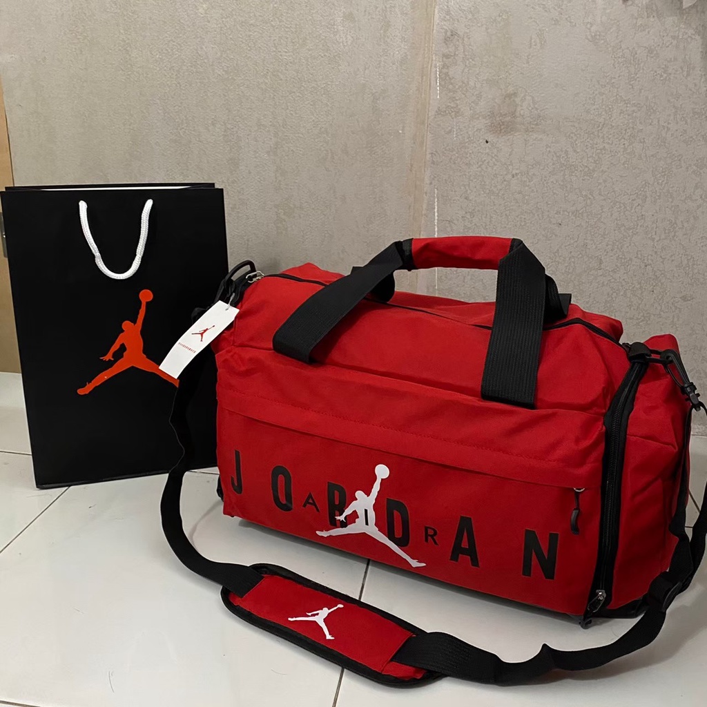 Duffle BAG NIKE AIR JORDAN FONT ORIGINAL RED BACKPACK/TRAVEL BAG/JORDAN GYM BAG