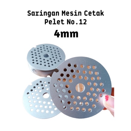 MESIN 4mm Meat Grinder Strainer Pellet Making Machine No.12 PVC Material Pellet Making Machine Filter No.12