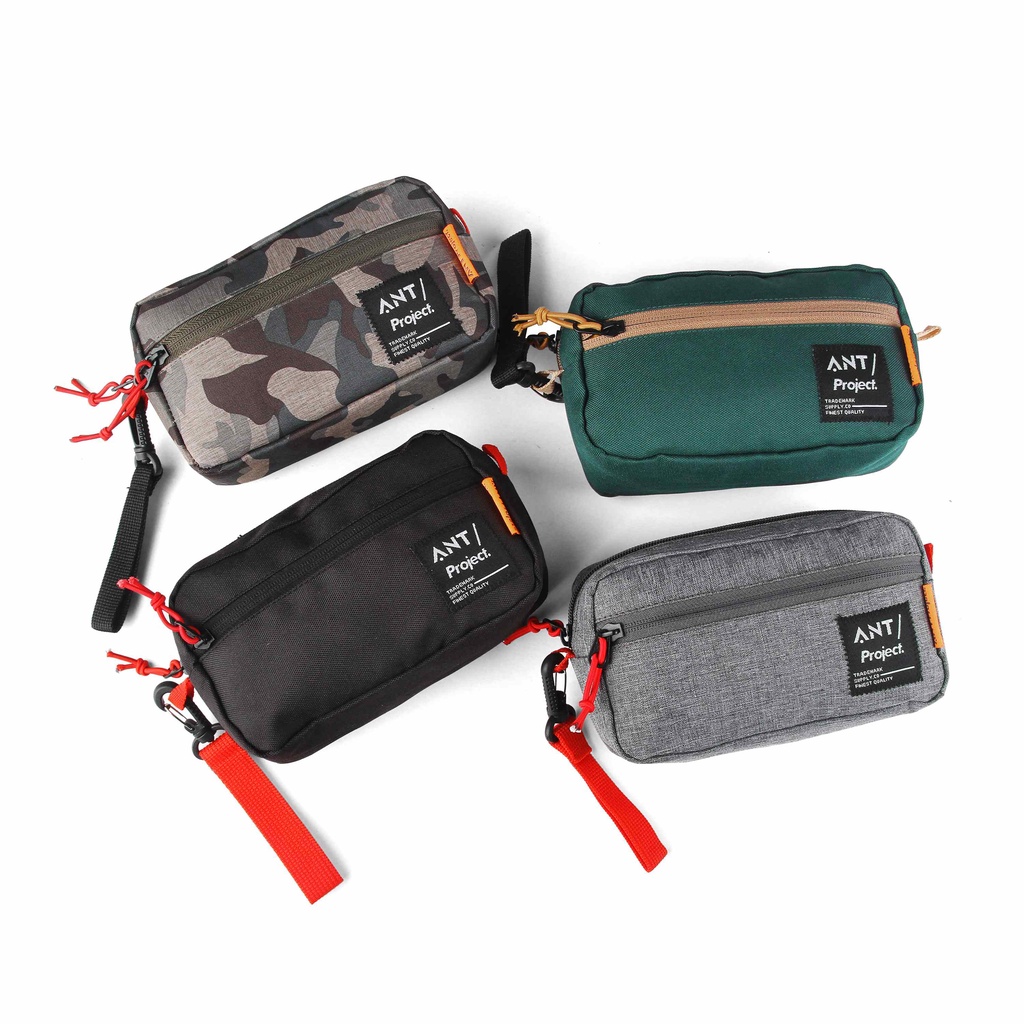 HIJAU HITAM Hand Bag Men Clutch Small Handbag Wallet Gadget Mini Bag Camo Army Black Green