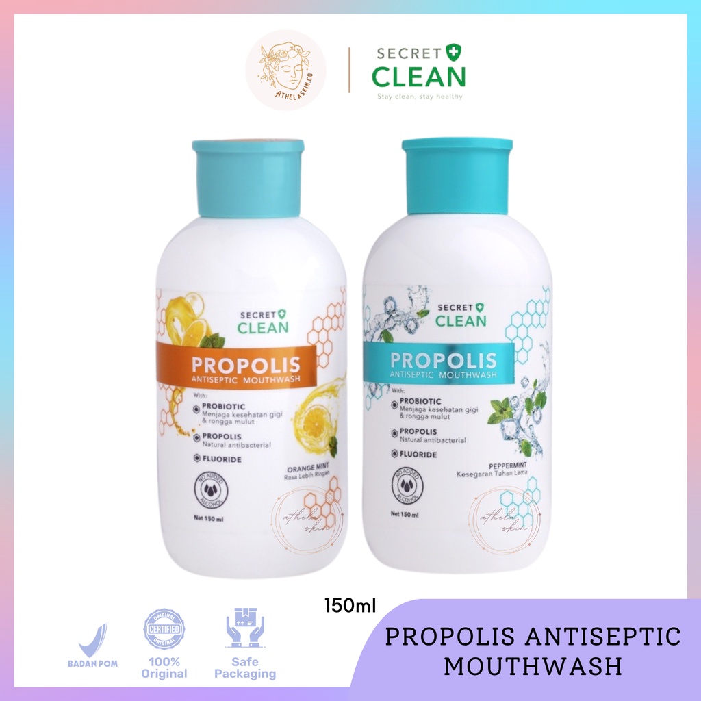 Secret Clean Propolis Antiseptic Mouthwash 150ml Mouthwash Tartar