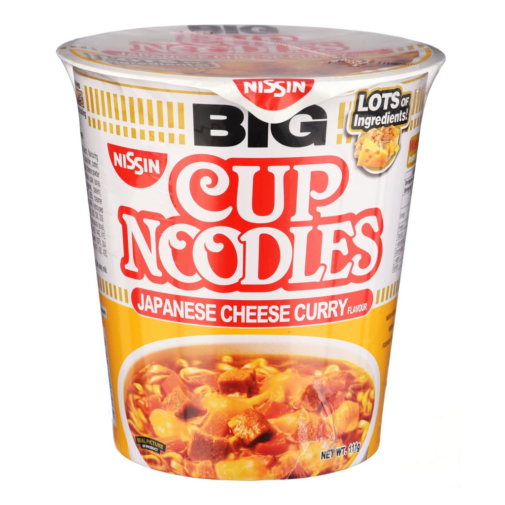 NISSIN Instantmie Japanese Cheese Curry Cup Noodles 111g - Most Delicious