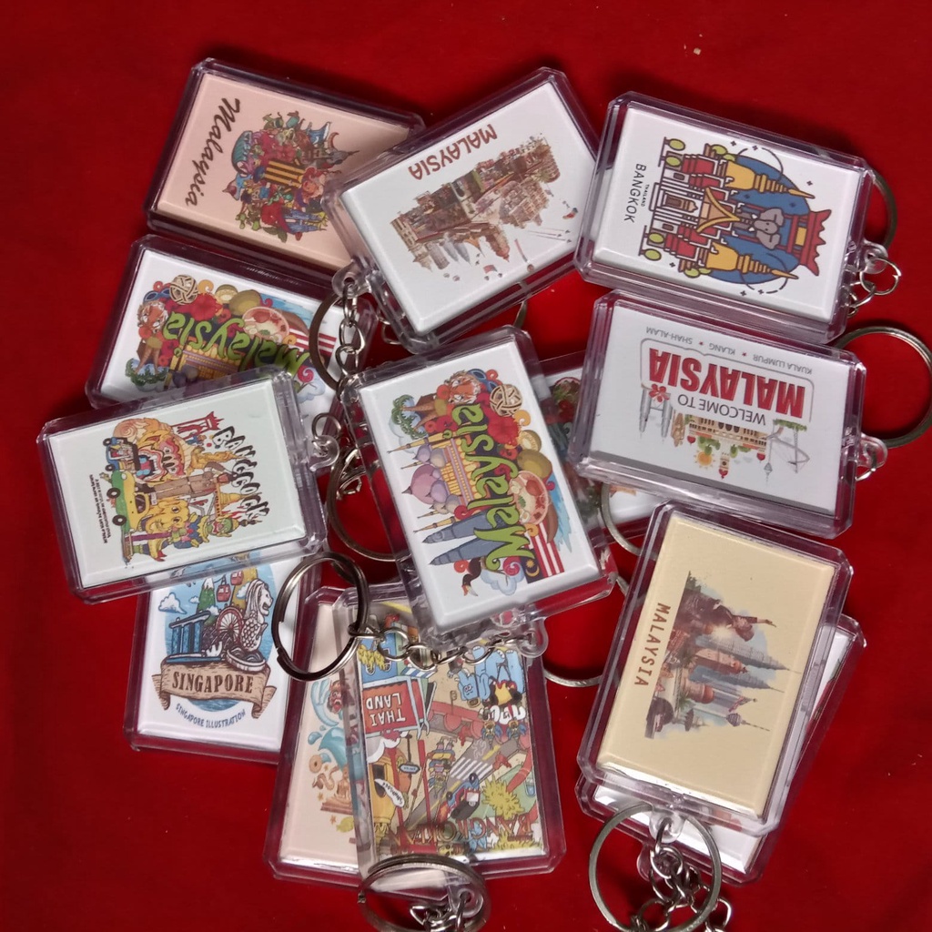 GANTUNGAN Acrylic Keychain MERCHANDISE THAILAND I MALAYSIA I Singapore (Front And Back With Pictures)