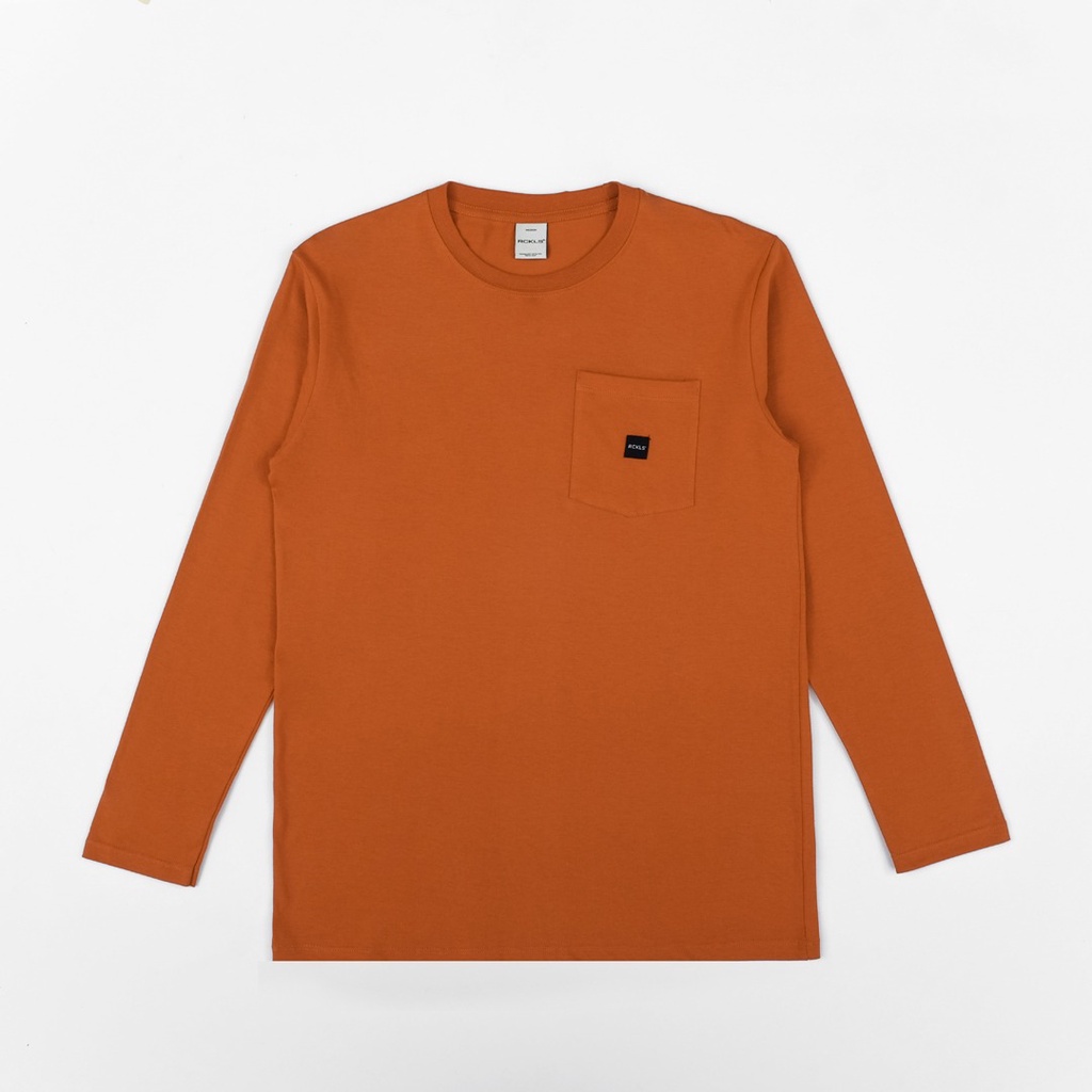 Insane. Rckls Premium Plain T-Shirt | Orange Long Sleeve | Shopee Malaysia