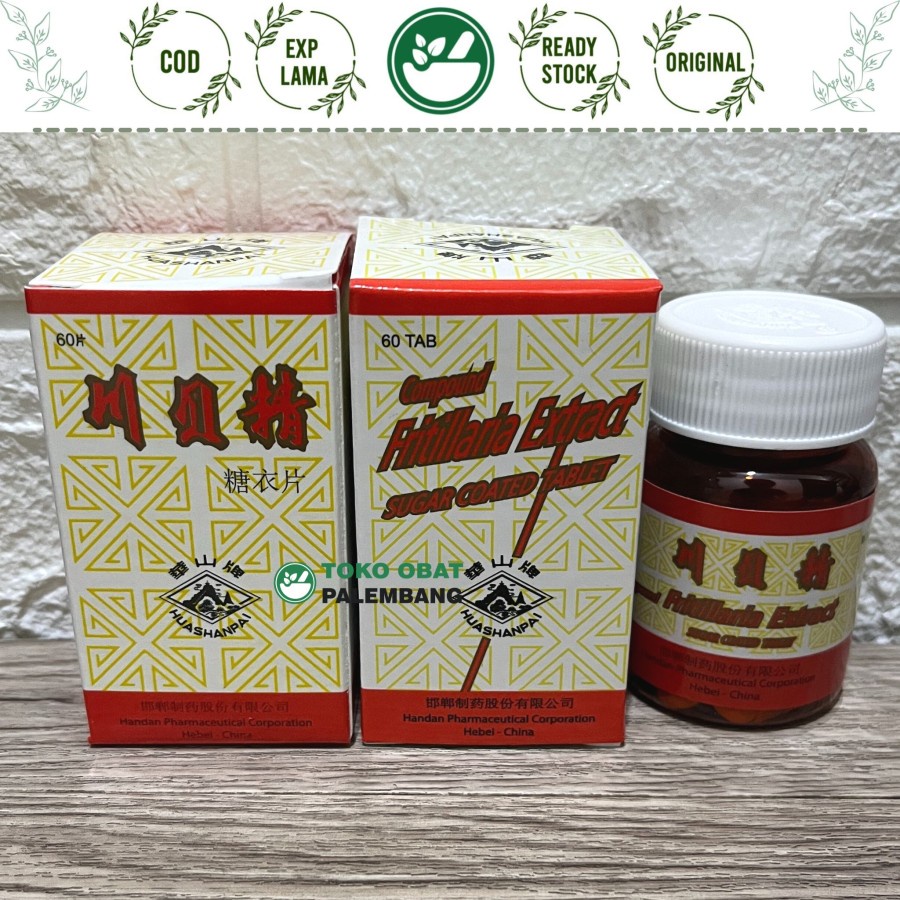Compound FRITILLARIA EXTRACT 60 SUGAR COATED TABLET CHUAN BEI JING TANG ...