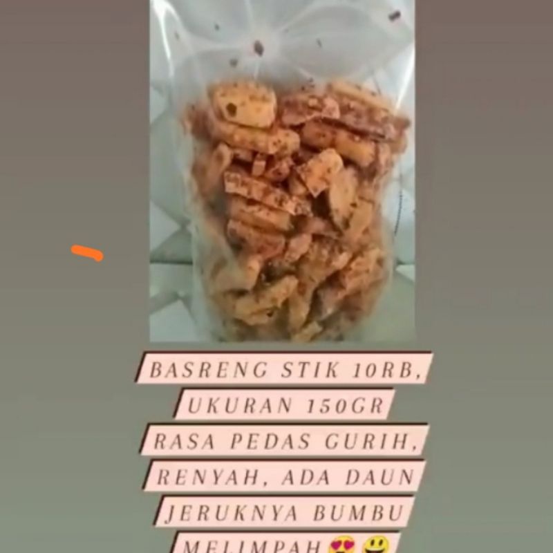 Super spicy lime leaf basreng sticks