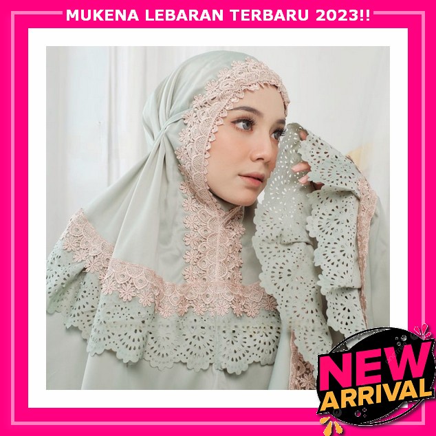 Super Luxurious Elegant Adult Mukena Shafeera Mukena 2 Silk Paris Imported Ori Nizam Premium Adult Mukena Lasercut Lace Necklace Hanna Latest Jumbo Velvet Adult Mukena