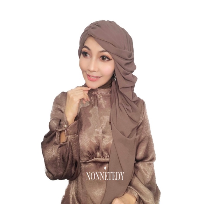 Beauty Curly - Nonnetedy Instant Hijab