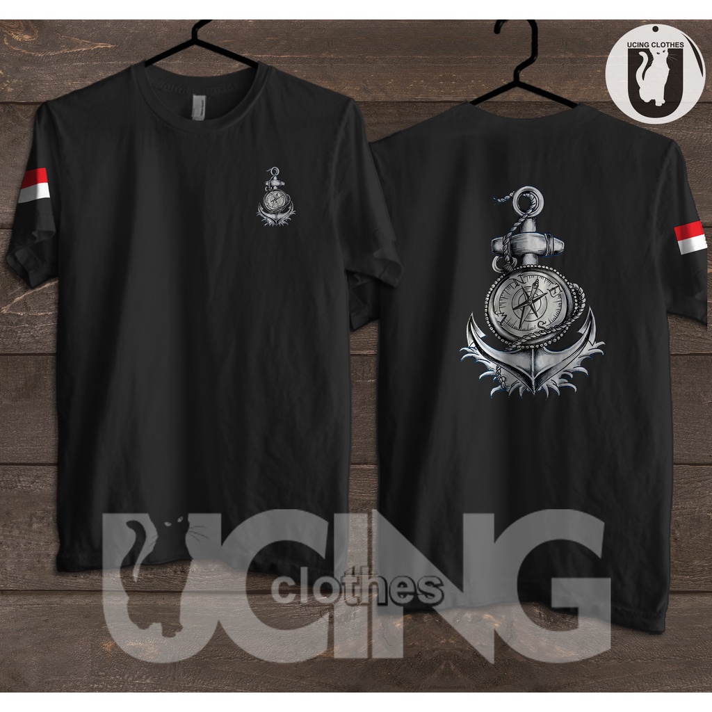 T-shirt Sailor Shirt Anchor Compass Sailing T-Shirt Distro