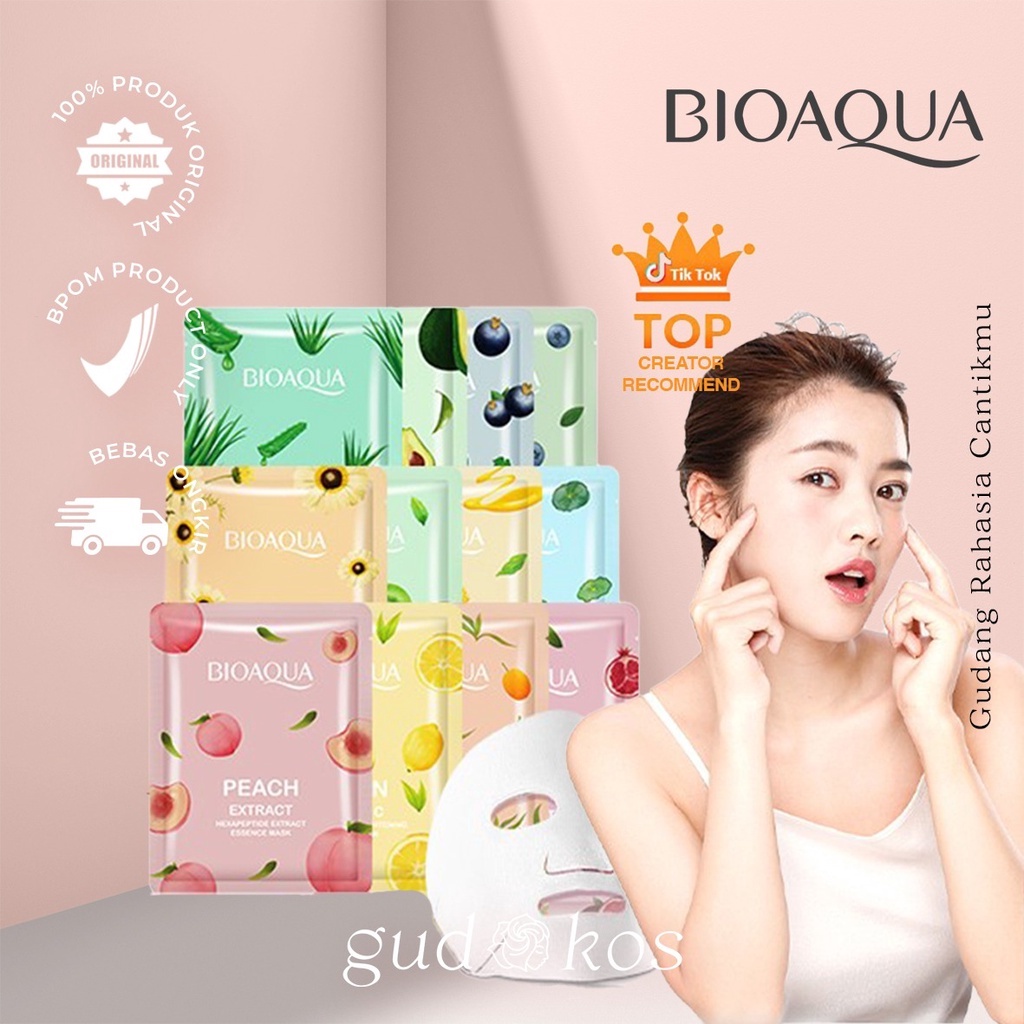Bioaqua Sheet Mask Hydrating Essence Face Mask Brightening Moisturizing