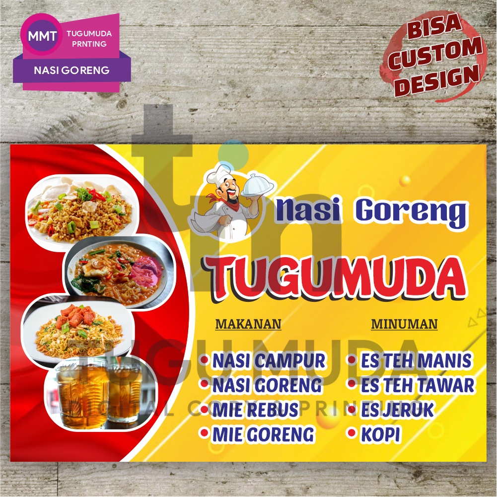 Print Banners|Banner|Mmt-warung NASI Crazy-BABAT GONGSO-Boiled Noodle