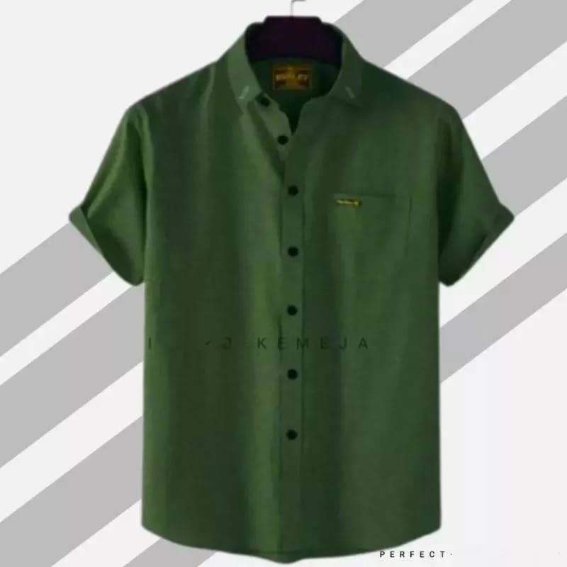 KEMEJA Plain Short Sleeve Shirt for Adults, size ML XXL XXXL Premium