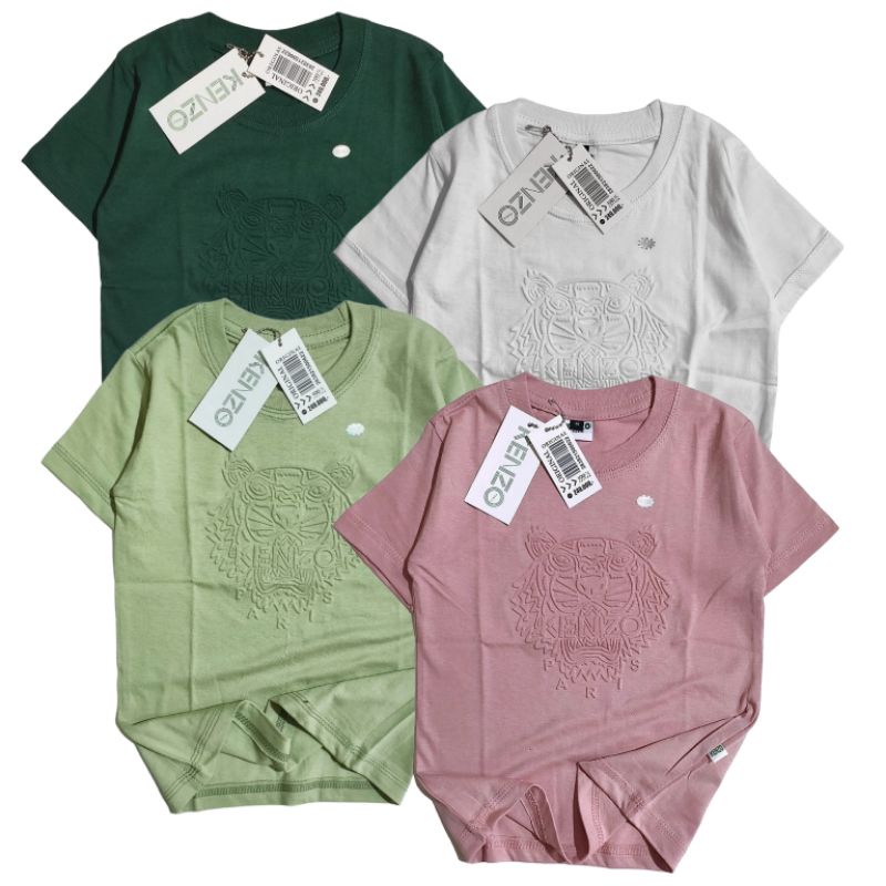 Branded Embossed Children's T-shirts 1-12 years Baju Budak Lelaki Tshirt Budak Lelaki