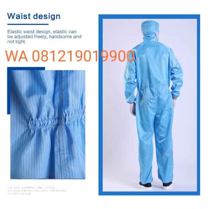 Antistatic Smo Jumpsuit With Hood/Esd Jumpsuit