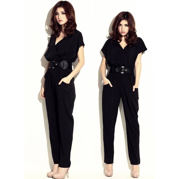 Long Jumpsuit Long V Ne Women's Clothing Korean Women's Clothing