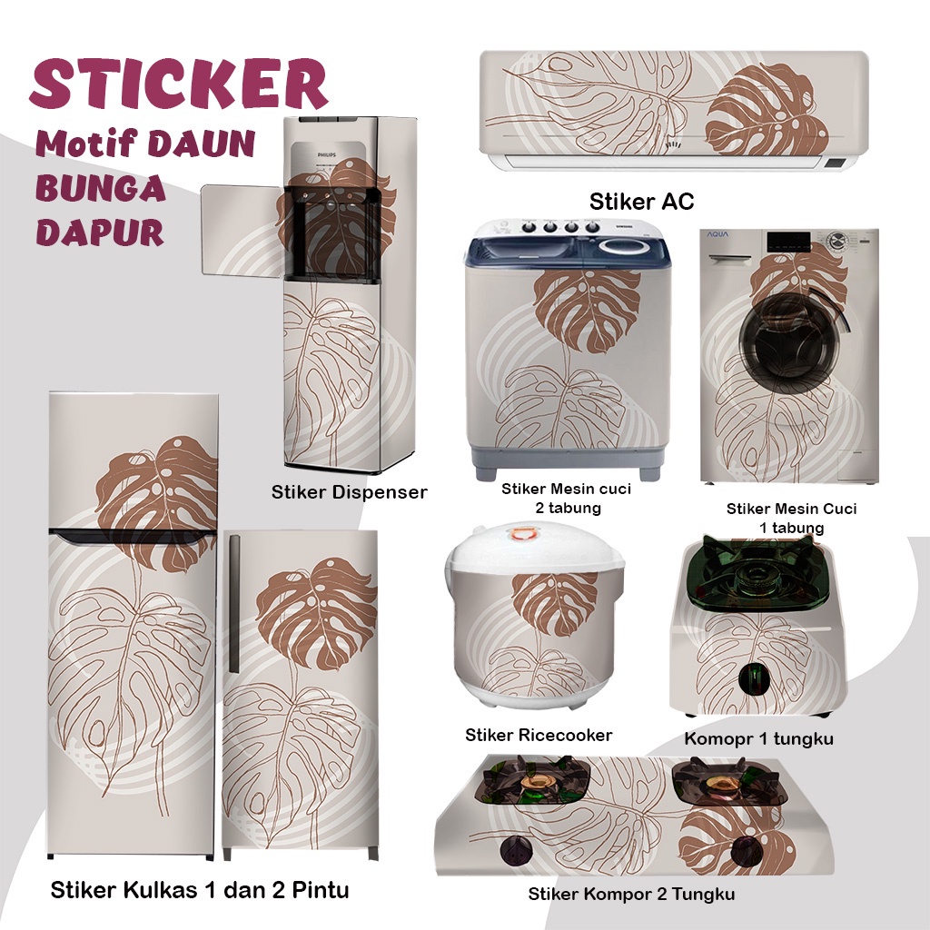 Mesin Mata Stickers Refrigerator, stove, washing machine, 1 2 door eye tube, Rice Cooke…