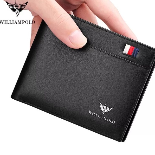 [Y33 I WILLIAM POLO Youth Wallet/Newest Youth Wallet/Men's Leather Wallet/Men's Wallet/Men's 3 SLIDE Wallet/Thin Men's Wallet/Men's Wallet/Contemporary Youth Wallet/Youth Wallet Viral/youth FASHION Wallet/L Wallet