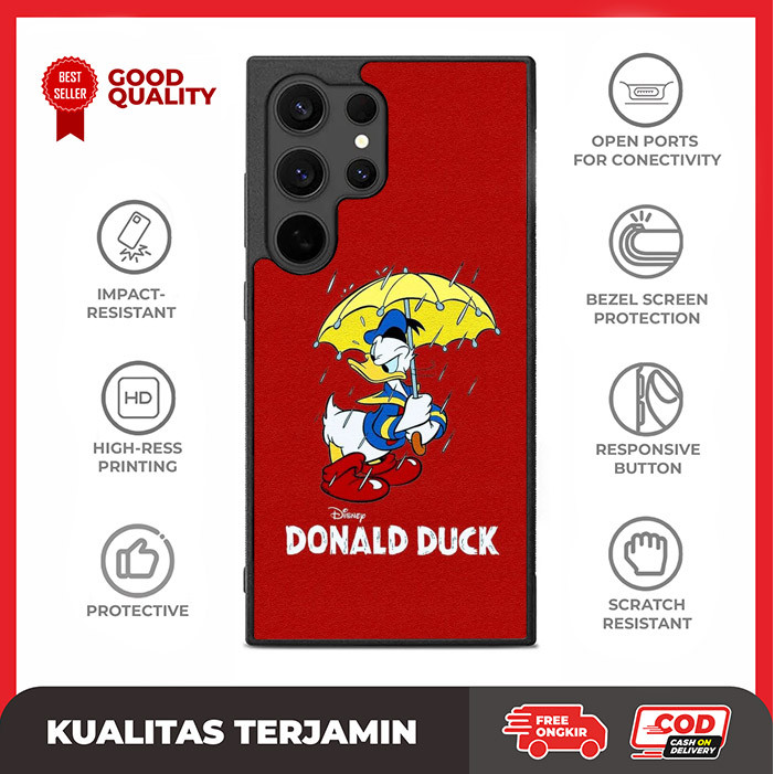 Custom Case Samsung S24 S23 S22 S21 S20 FE Ultra Plus Donald Duck AE3214 Hardcase A14