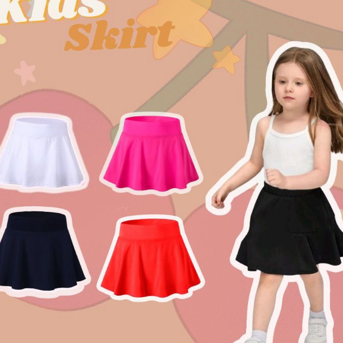 [G- X L) Short Children's Skirt Umbrella Skirt 2-10 Years Scuba/amanah.!