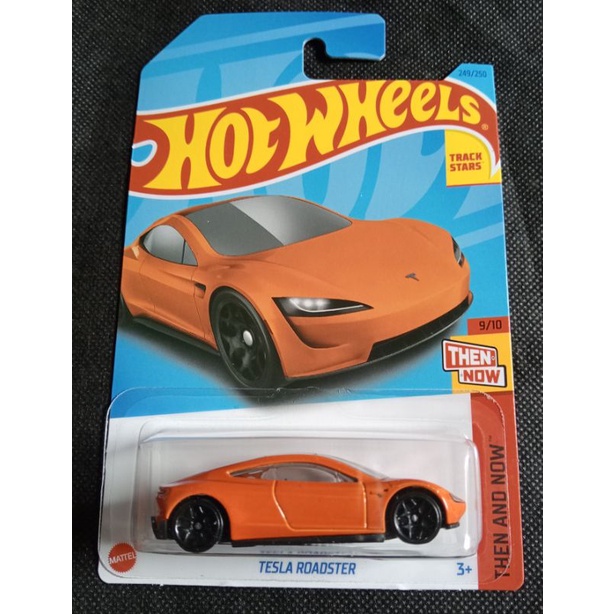 Hot WHEELS TESLA ROADSTER ORANGE