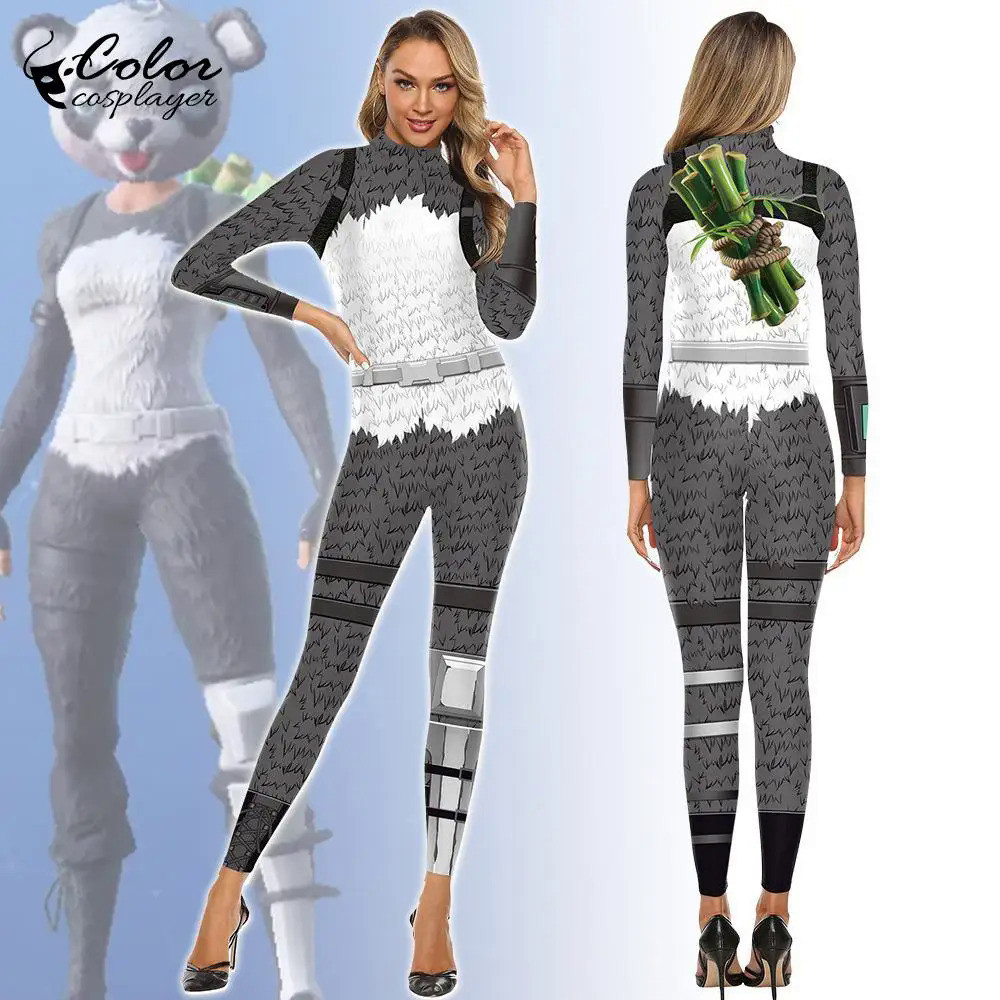 Color Cosplayer Festival Cosplay Jumpsuit 3D Printed Bodysuit Sexy Halloween Costume Women Purim Zentai Suit Carnival Jumpsuit