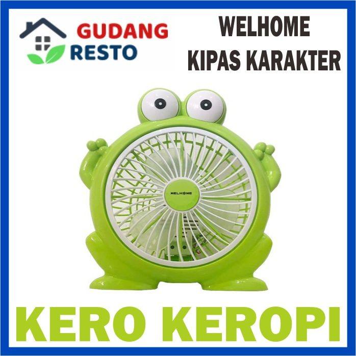 welhome 10 Inch Character Fan Desk Fan Box Fan Cute Table Fan