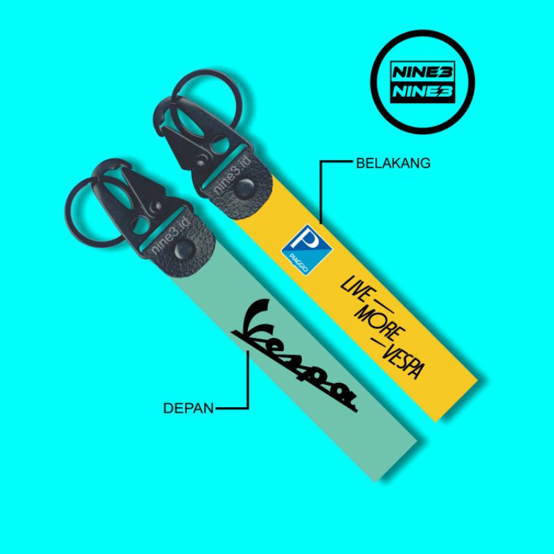 GANTUNGAN Vespa premium motorbike and car key chains