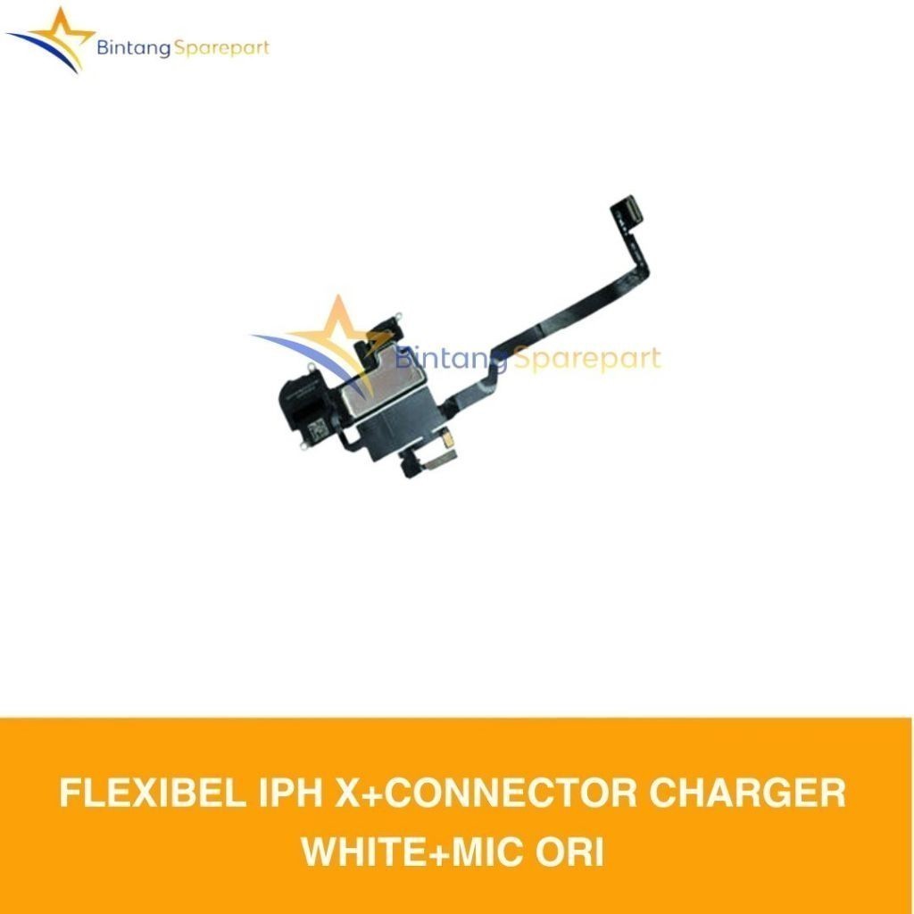 Flexibel IPH X+CONNECTOR CHARGER WHITE+MIC ORI