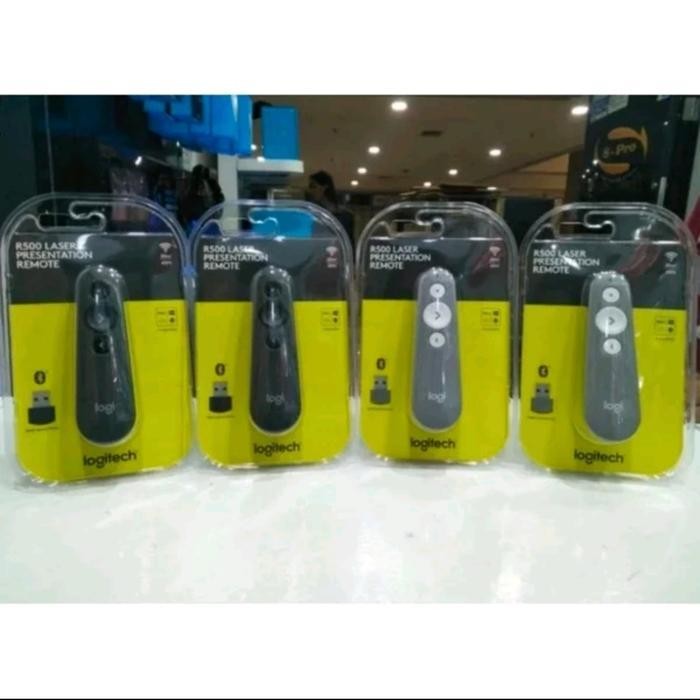 MERAH Original and Trusted Logitec Red Wireless Presentation R500 Laser Pointer