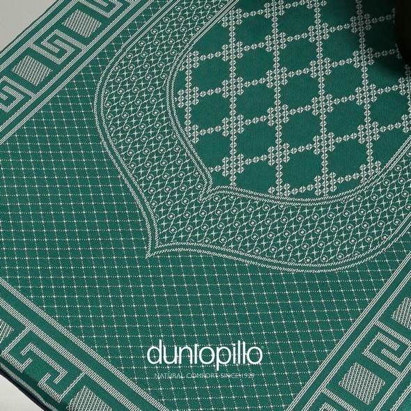 HIJAU Dunlopillo Praying Matt Sajadah Anti-slip Sajadah Thick Green and Blue Motif - Green soft premium soft smooth latest