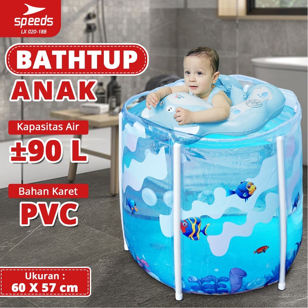 Speeds Children's Folding BathTub Portable Folding Barrel Warm Water SPA Washing BathTub Swimming Pool BathTub 020-18B