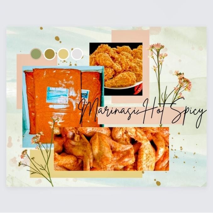 Hot Spicy Chicken Marinated Flour Fried Chicken Hot Spicy 1 Kg KGS