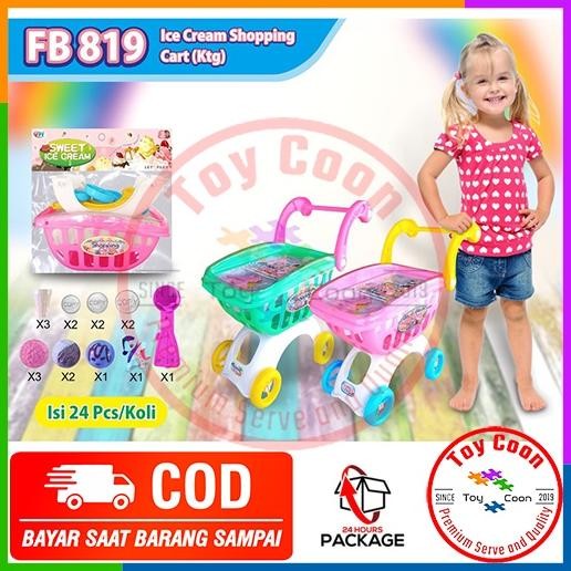 GIRLS' TOYS SHOPPING TROLLEY CHILDREN'S TOYS TROLLEY STROLLER COOKING BASKET LARGE / TROLLEY toy / Children's TROLLEY toy / fruit TROLLEY jak-127