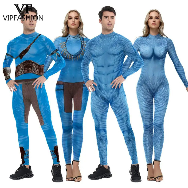 VIP Fashion Avatar Costume Adult Boy Superhero Cosplay Bodysuit Carnival Purim Holiday Party Jumpsuit Fancy Disguise Suit