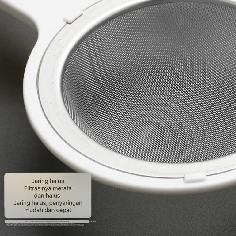 Tea Strainer / Coffee Grounds Strainer / Stainless Steel Mpasi Strainer / Plastic Handle Mpasi Strainer / Plastic Strainer Stainless Steel Flour Tea Food Strainer / Plastic Kitchen Spice Strainer / Food Strainer Tool ||