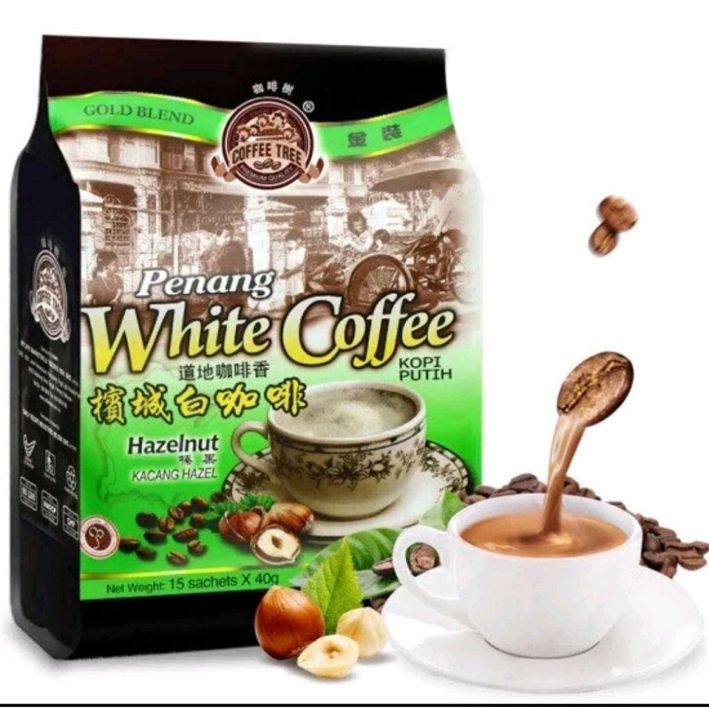 Penang White Coffee Hazelnut 15 Sachets 40gr