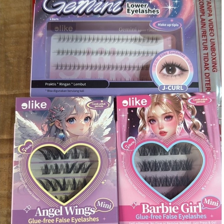 Elike eyelashes - Mini barbie Girl | Mini Angel Wings | Gemini gemini