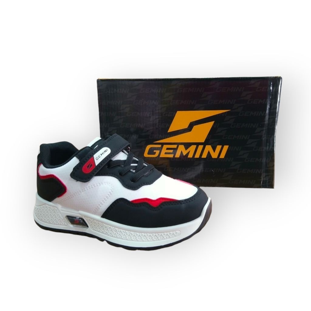 Gemini Mediumsepatu anak / Casual Black and White GEMINI Ozawa Elementary School Children's Sneakers