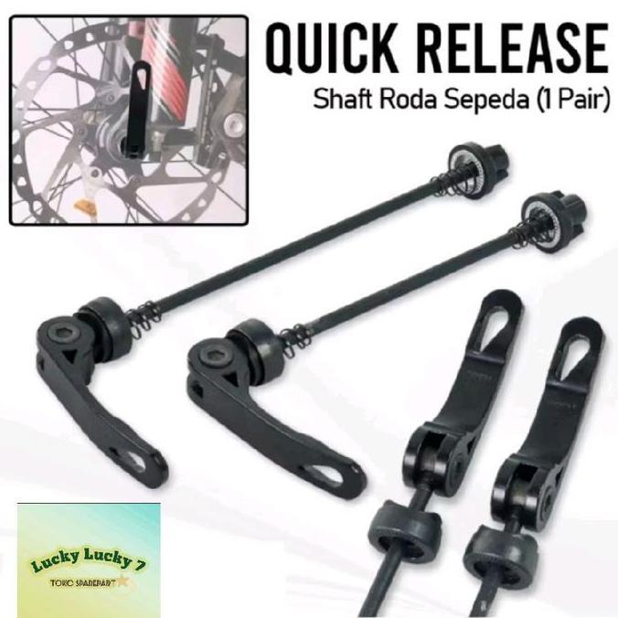 Promo Quick Release Bicycle Axle QR Hub Freehub alloy Bicycle set (2 pcs) COD