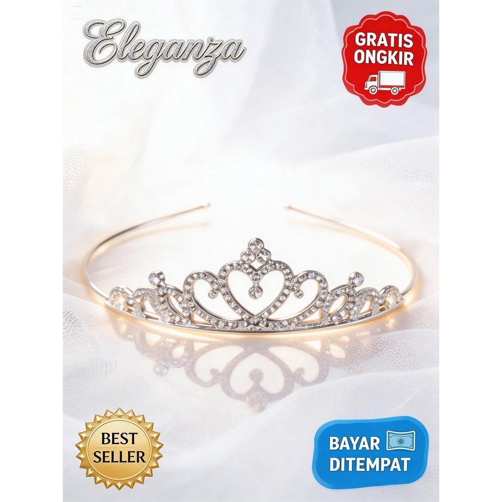[Eleganza] Korean Fashion CrownBANDO for Children & Adults – Beautiful Princess Headband