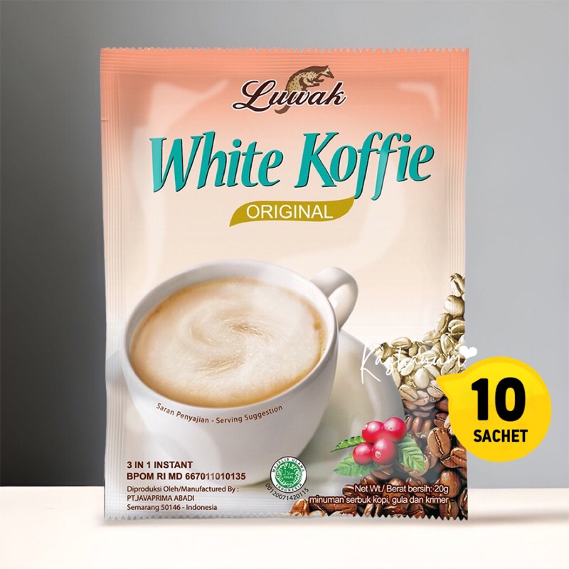 Kopi Luwak White Koffie Renceng Renteng content 10 Sachets